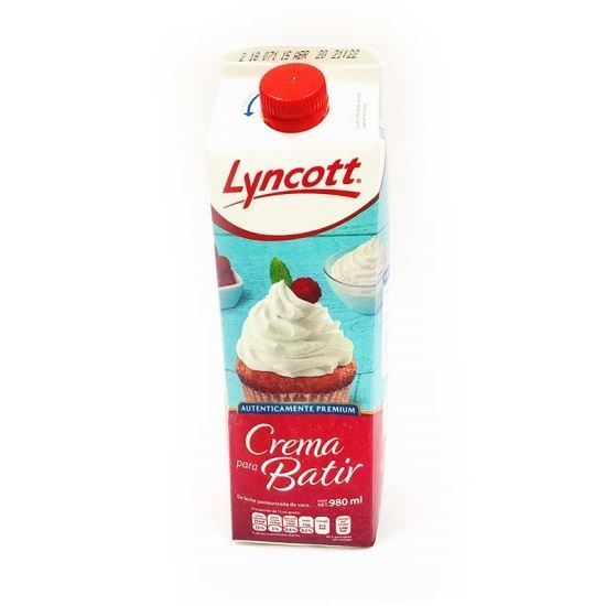 Imagen de CREMA PARA BATIR LYNCOTT 980ML