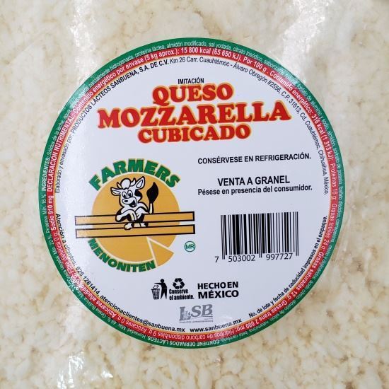 Imagen de QUESO MOZZARELLA PIZZERO FARMERS X KG