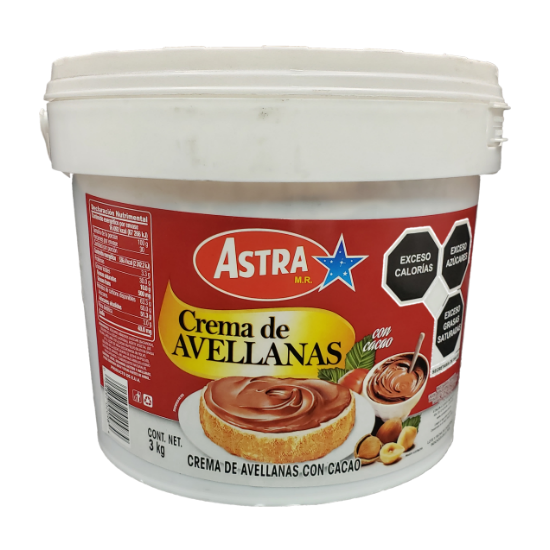 Imagen de NUTELLA DE AVELLANA ASTRA 3KG