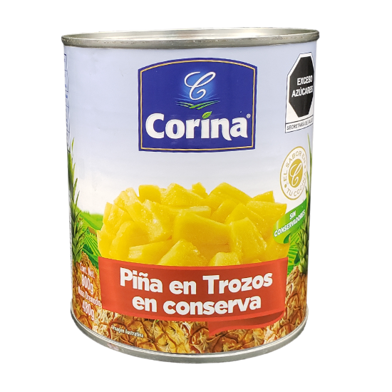 Imagen de PIÑA EN TROZOS CORINA 800G