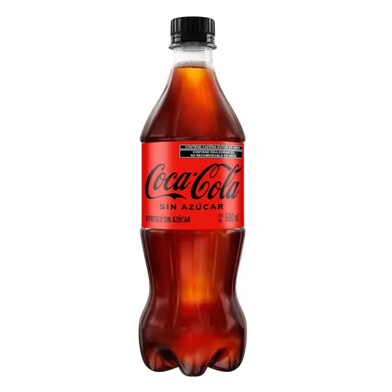 Imagen de COCA COLA SIN AZUCAR PET 600ML